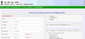 UPSC NDA online form 2023