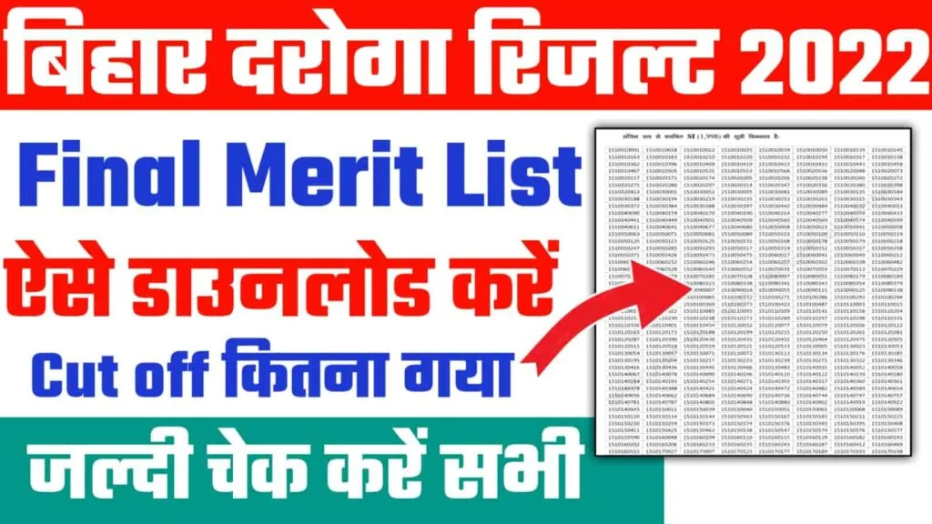 Bihar Police Si Result 2022