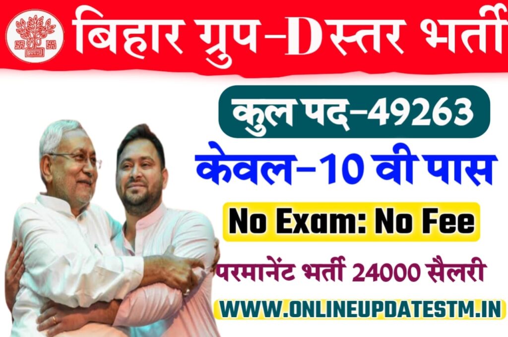 Bihar Group D Level Vacancy 2022
