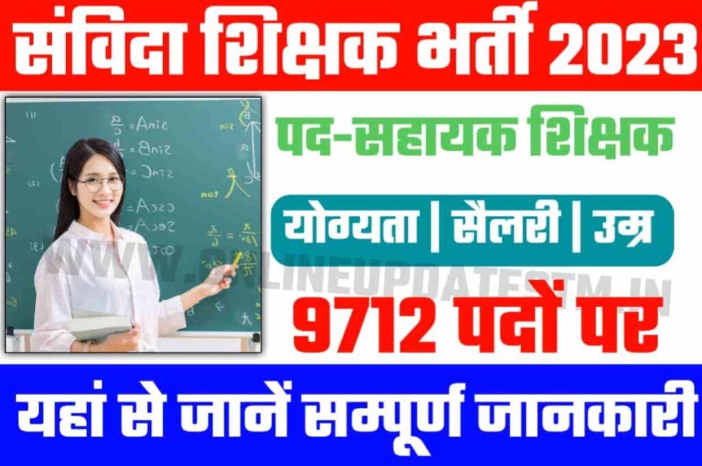 Rajasthan Samvida Teacher Vacancy 2023