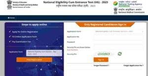 NTA NEET UG Registration 2023