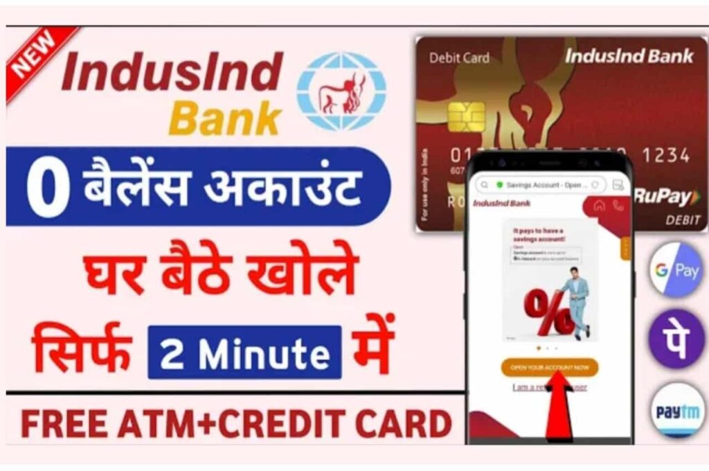 Indusind Bank Zero Balance Account Opening