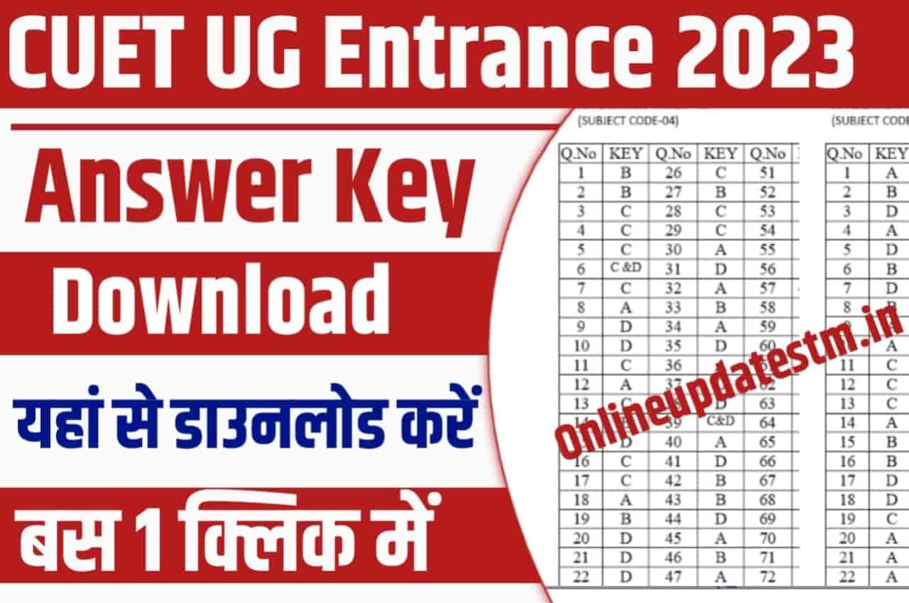 CUET UG Answer Key 2023