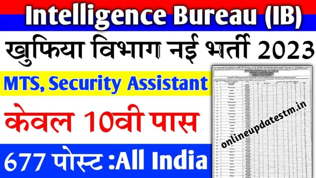 IB recruitment 2023