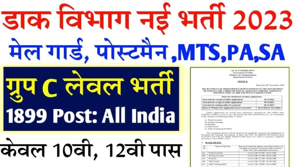 Indian Post Office New Recruitment