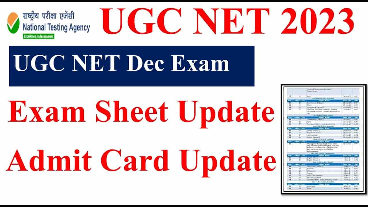 Ugc Net December Admit Card