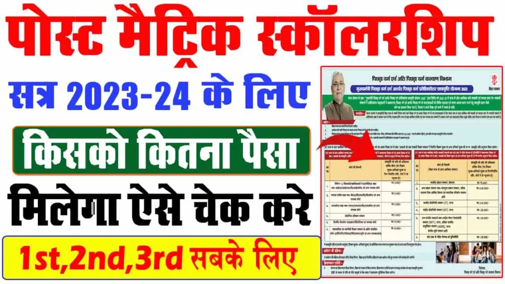 Bihar Post Matric Scholarship Kisko Milta Hai