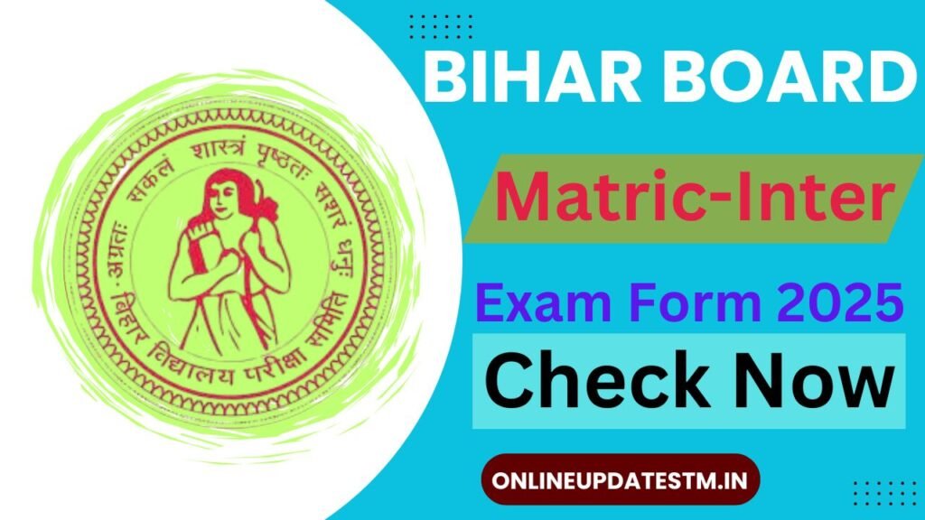 Bihar Board Matric-Inter Exam Form 2025