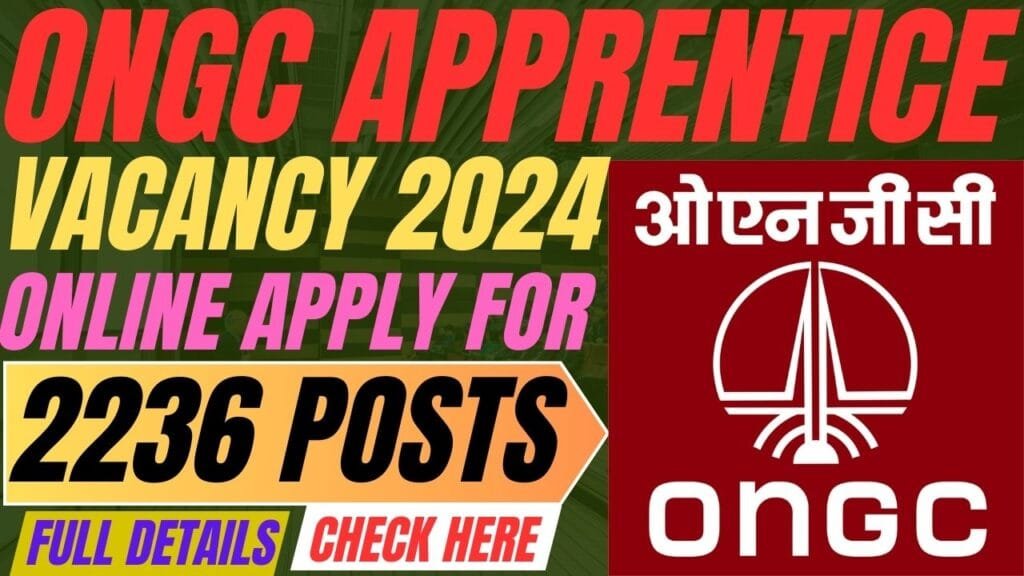 ONGC Apprentice Vacancy 2024