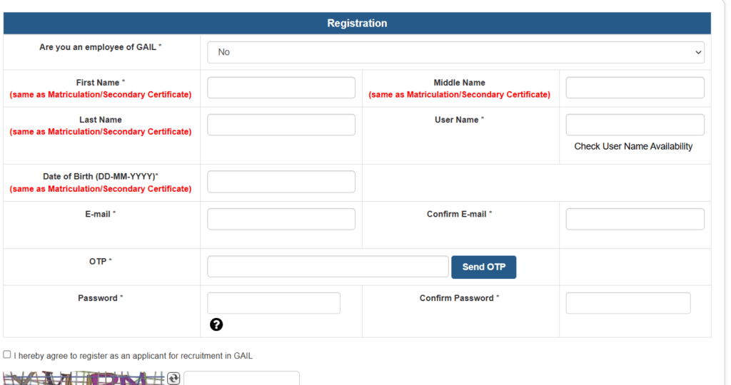 GAIL India Recruitment 2024