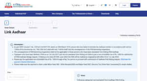 Aadhaar Pan Card Link