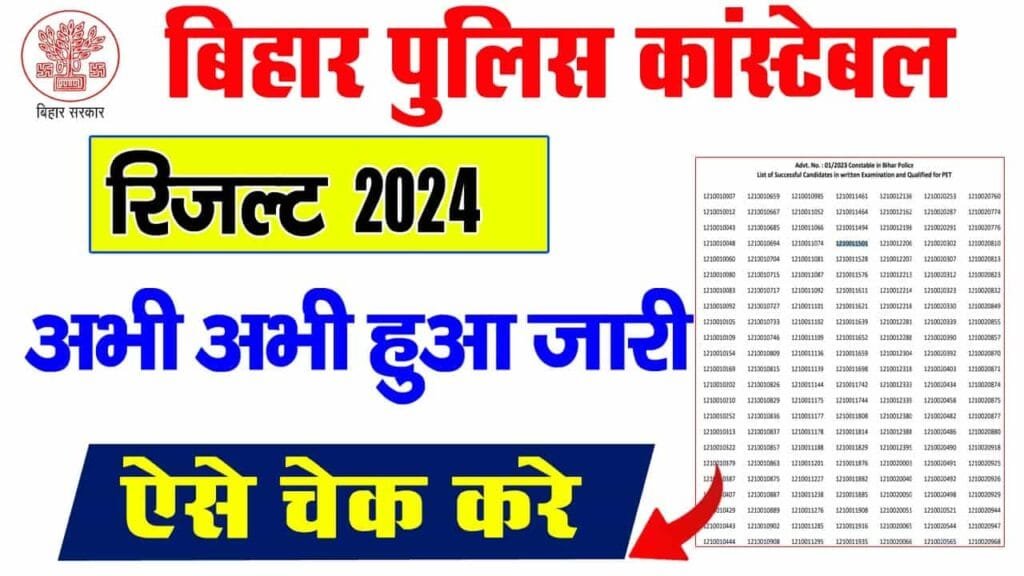 Bihar Police Constable Result 2024