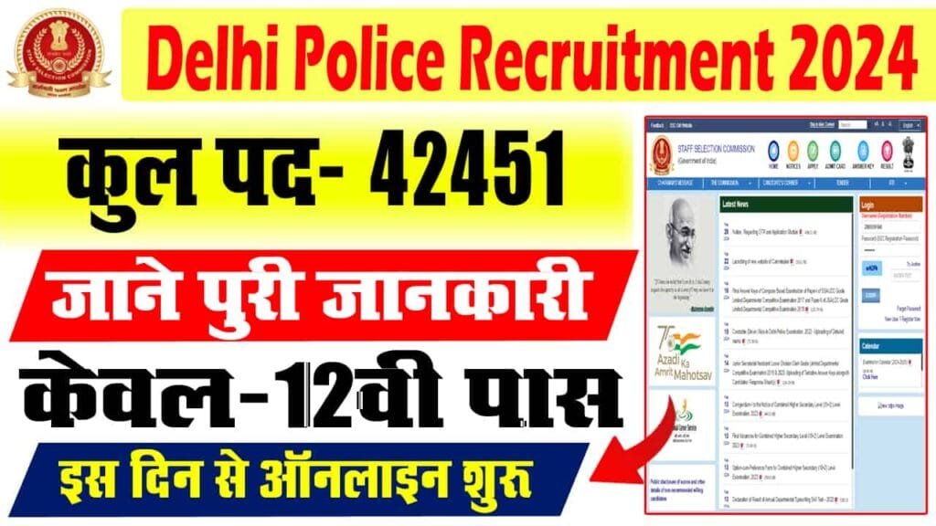 Delhi Police Constable New Recruitment 2025