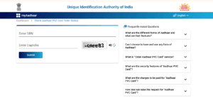 Aadhar PVC Card Order