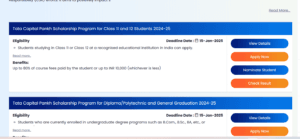 Tata Capital Pankh Scholarship 2024-25