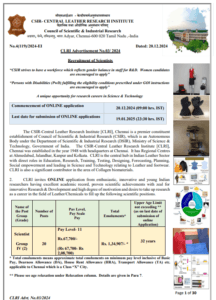 CSIR Scientist Vacancy 2024