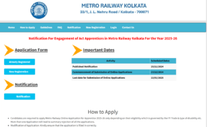 Metro Rail Apprentice Vacancy 2024