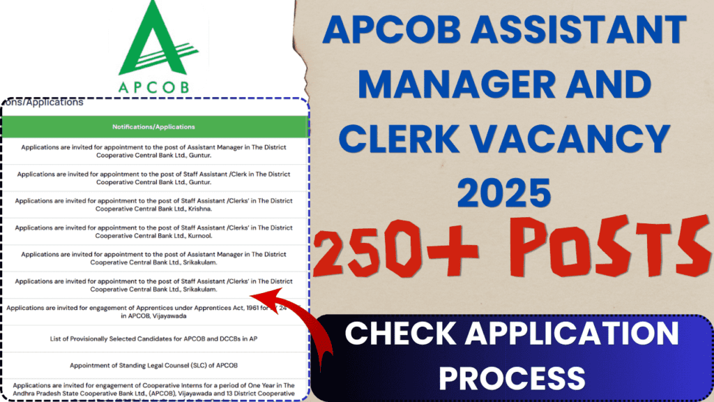 APCOB Assistant Manager and Clerk Vacancy 2025