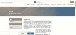 NSDL PAN Card Online