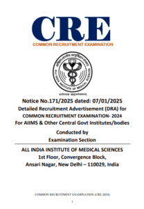 AIIMS CRE Vacancy 2025