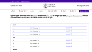 Bihar Udyami Yojana 2025 Selection List