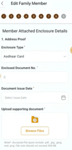 Ration card correction online 2025