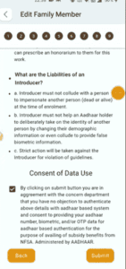 Ration card correction online 2025