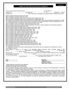 Railway Group D Caste Certificate Upload