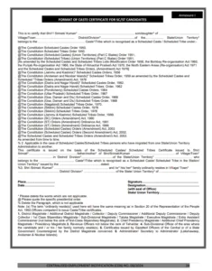 Railway Group D Caste Certificate Upload