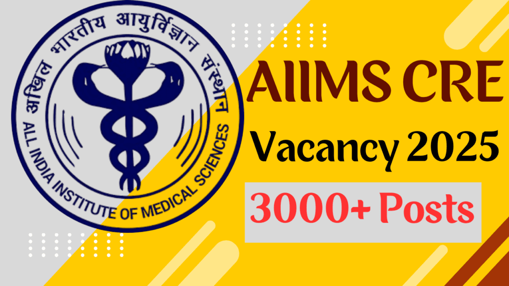 AIIMS CRE Vacancy 2025
