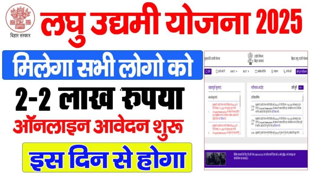 Mukhyamantri Laghu Udyami Yojana 2025
