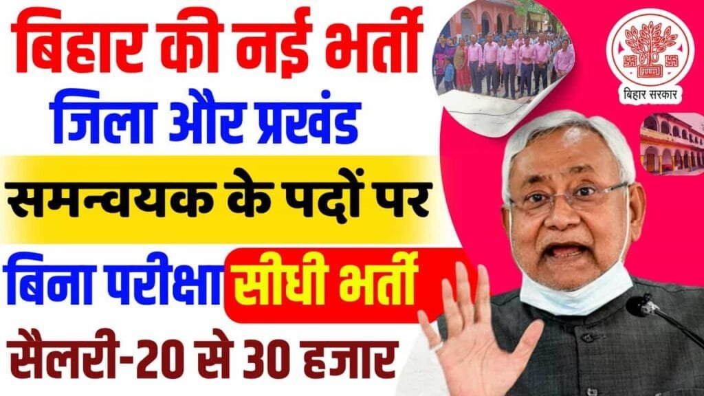 Bihar Coordinator Vacancy 2025