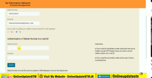 Pan card Free Mobile No Update