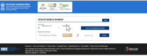 pm kisan update mobile number