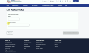 Link pan card with aadhar