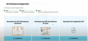 PM Vishwakarma Yojana Certificate & ID Card Download 2025