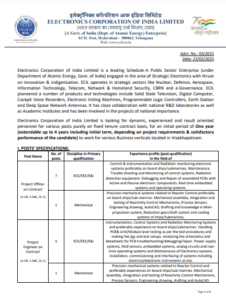 ECIL Vacancy 2025