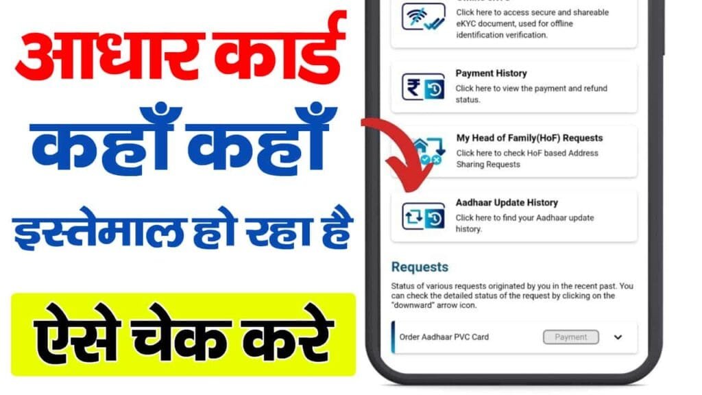 Aadhar Online History Check