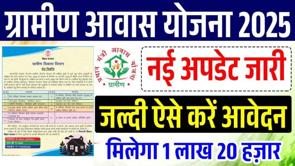 PM Gramin Awas Yojana 2025 New Update