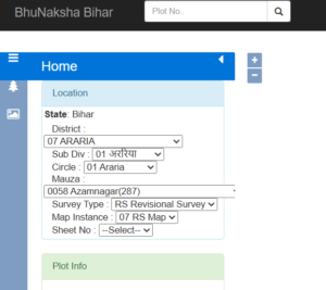 Bihar Jamin ka Naksha online download