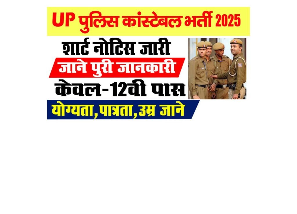 UP Police Constable New Vacancy 2025