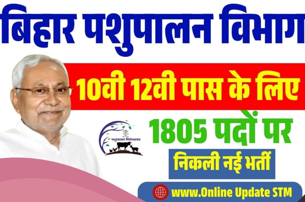 Bihar Pashupalan Vibhag Vacancy 2025