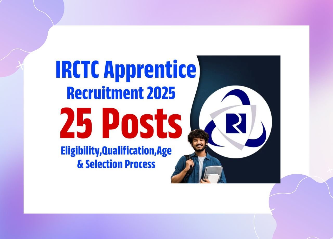 IRCTC Apprentice Recruitment 2025: Online Apply for 25 Posts ...