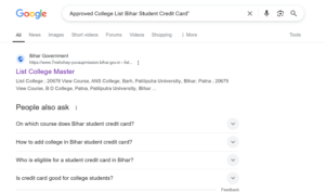 Student Credit Card College List 2025