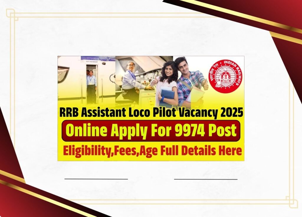 RRB Assistant Loco Pilot Vacancy 2025