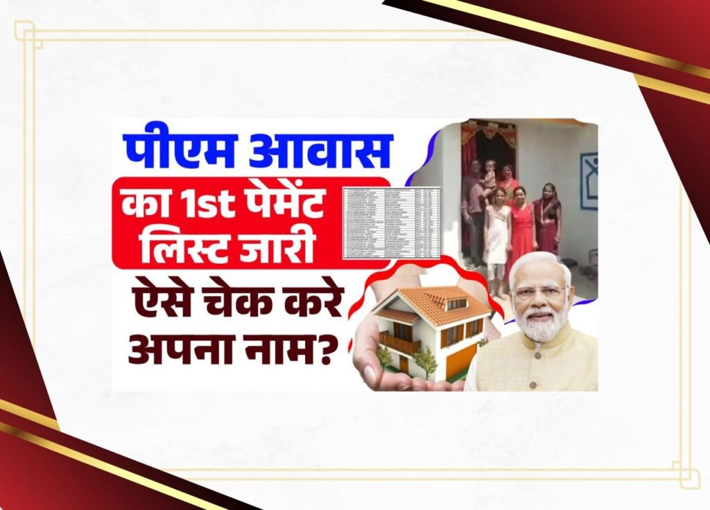 PM Awas Yojana 1st Payment List 2025
