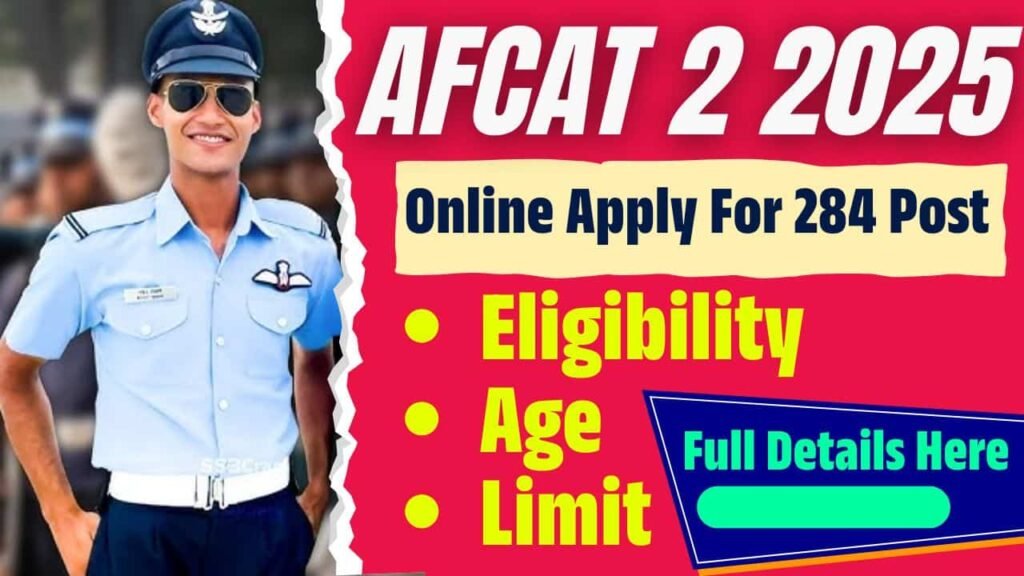 AFCAT 2 2025 Online Apply