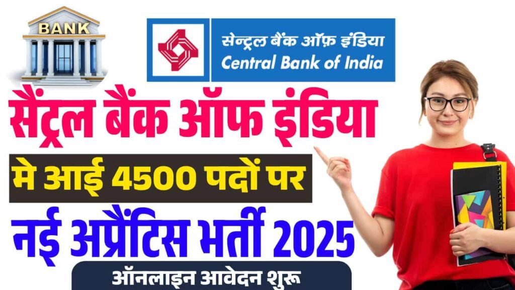 Central Bank of India Apprentice Vacancy 2025