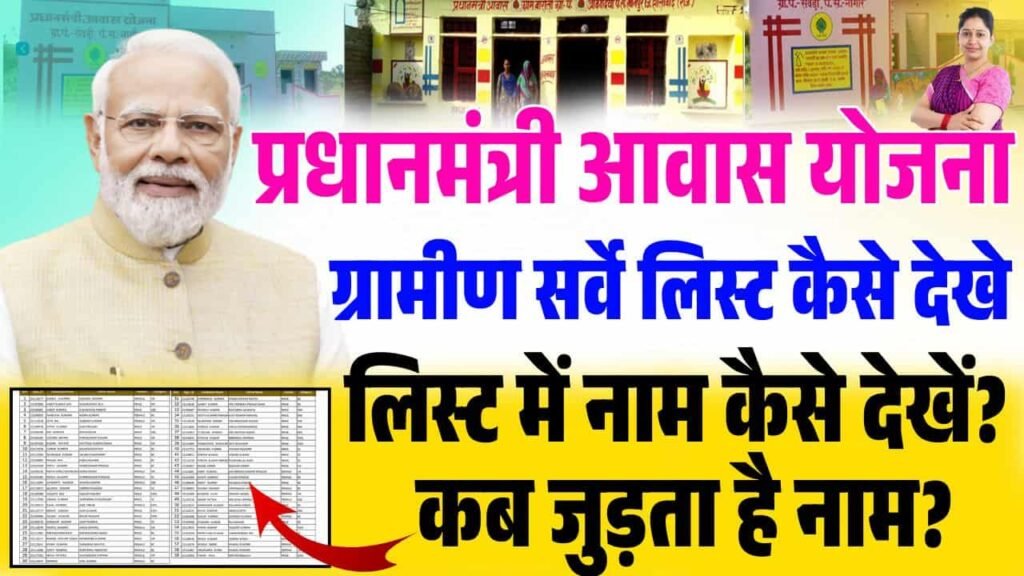 Pm awas yojana gramin survey list kaise dekhe