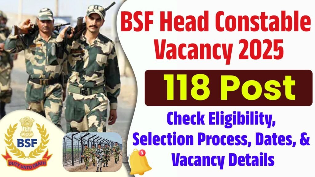 BSF Head Constable Vacancy 2025